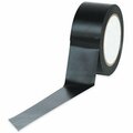 Swivel 2 in. x 36 yds. Black Solid Vinyl Safety Tape SW2537106